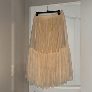 H & M long pink skirt